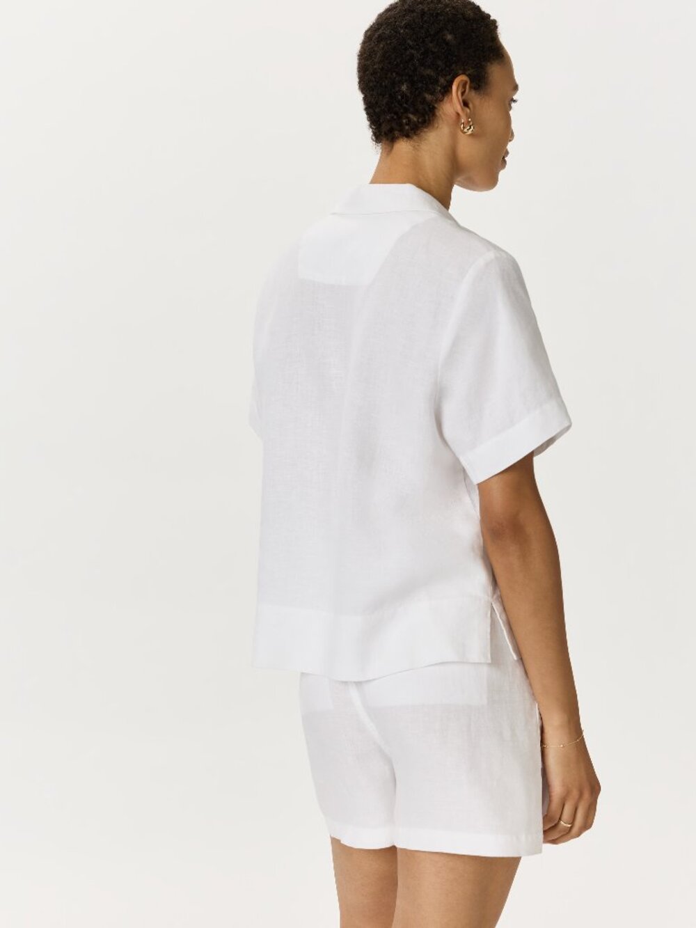 100% European Linen Short Sleeve Shirt - Picture 8 of 12